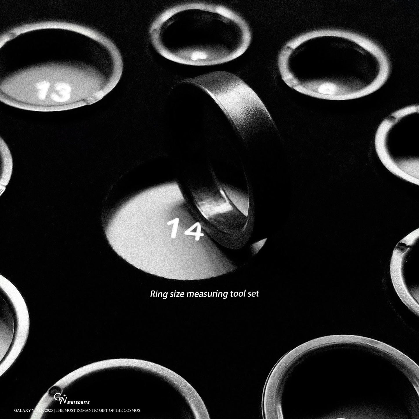 Electric Blue Tungsten Muonionalusta Meteorite Ring – The Fusion of Cosmic Elegance and Ultimate Durability