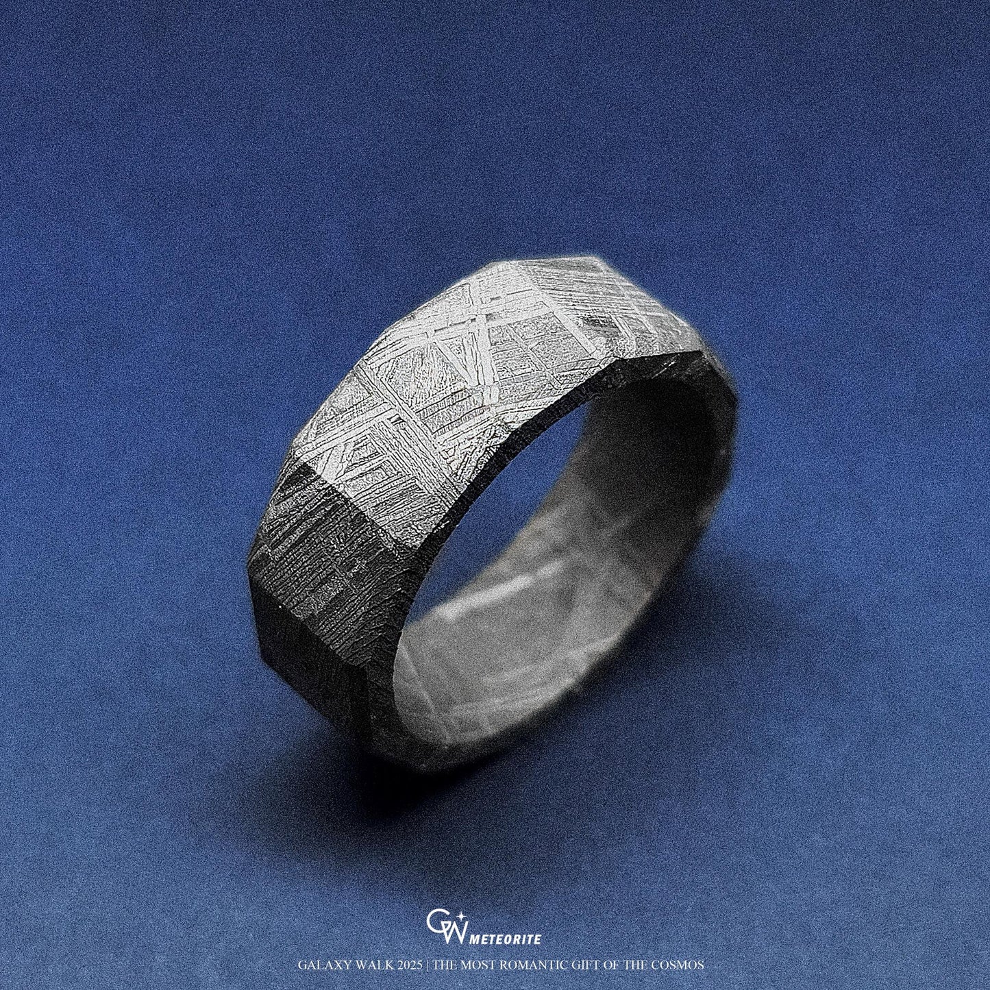 Authentic Muonionalusta Iron Meteorite Ring – Handmade Cosmic Jewelry for Men & Women | Timeless Elegance